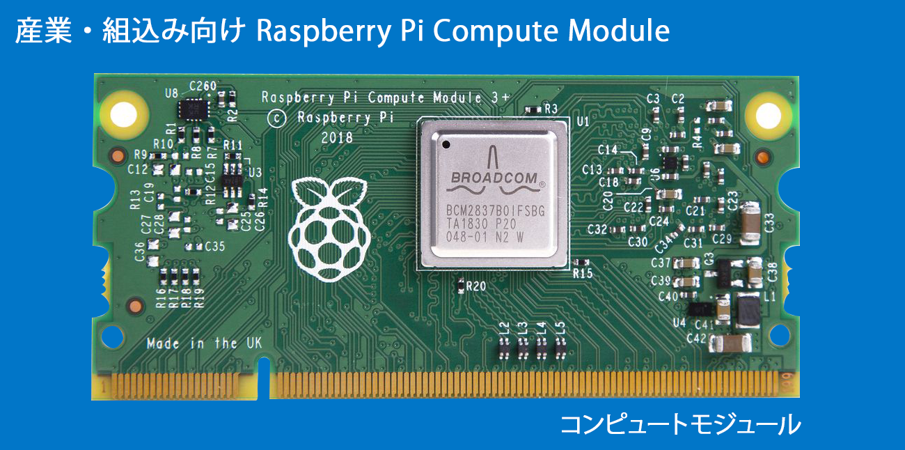 産業・組込み向け Raspberry Pi Compute Module