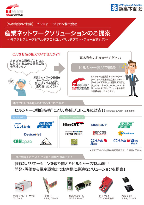ヒルシャー・ジャパン株式会社 産業ネットワーク素ソリューション