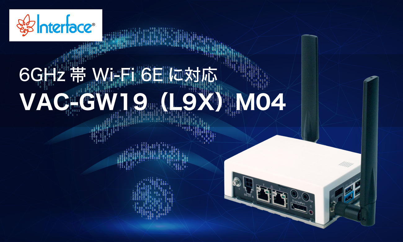 VAC-GW19（L9X）M04 6GHz帯 Wi-Fi 6Eに対応｜インタフェース